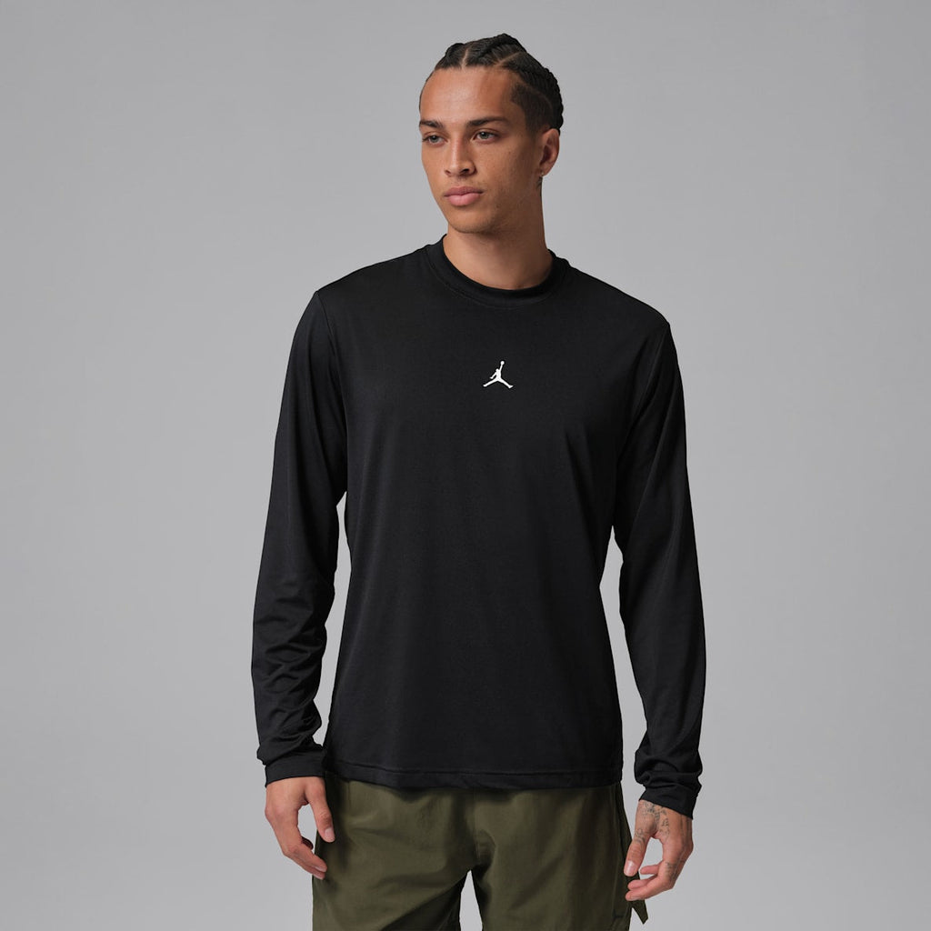 Jordan Essential Dri-FIT Long Sleeve Tee – Black