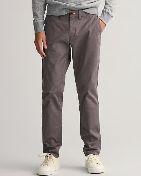 GANT Grey Slim Fit Chino Pants