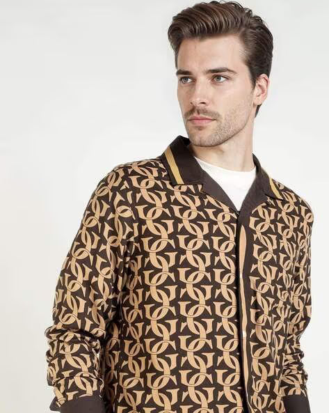 GANT Brown–Beige Men’s Shirt