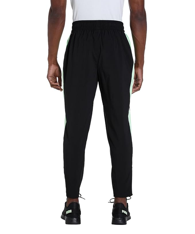 Puma Black & Neon Green Sports Joggers