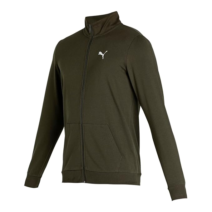 Puma Olive Green Track Jacket – Gym & Training Wear
