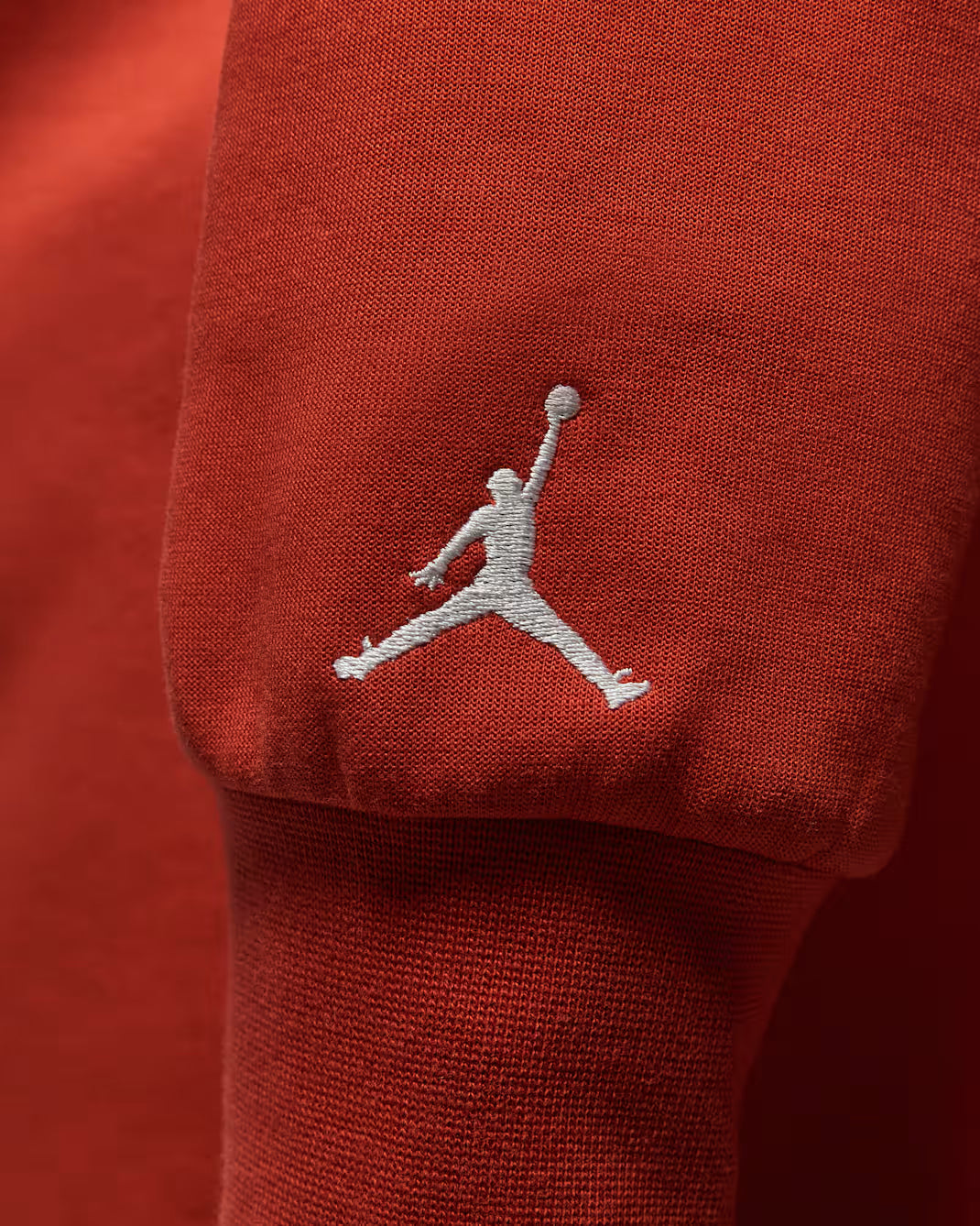 Jordan Half-Zip Fleece Sweatshirt – Red/White