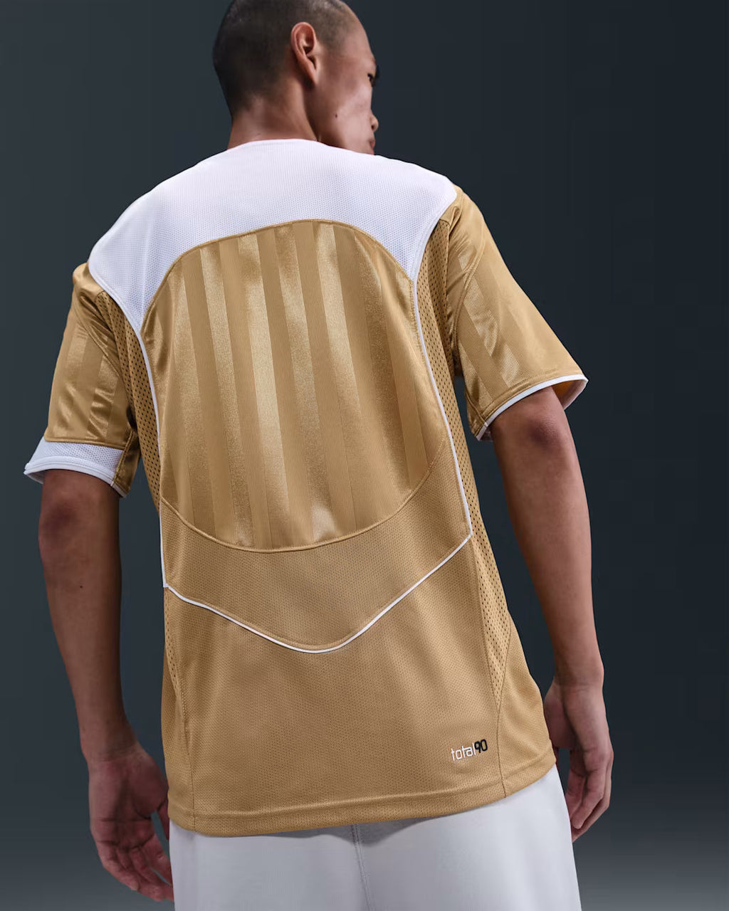 Nike T90 Energy Football Jersey – Gold/White