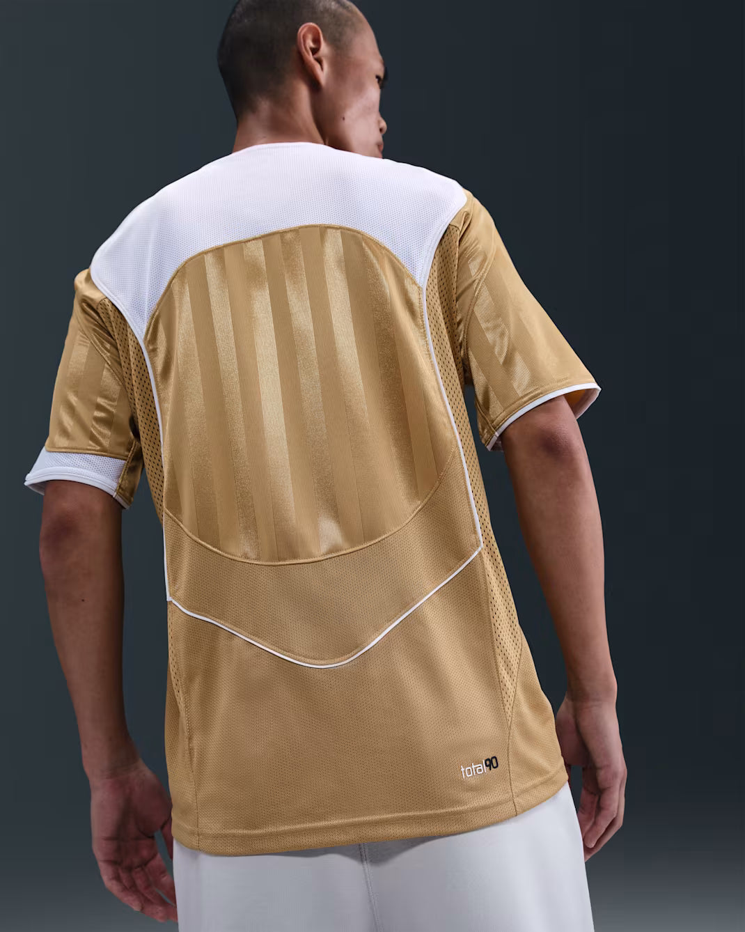 Nike T90 Energy Football Jersey – Gold/White