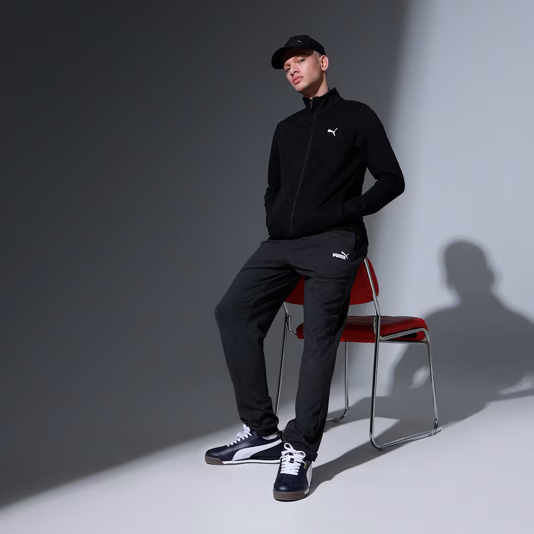 Puma Essentials Men's Rubber Print Full-Zip Hoodie