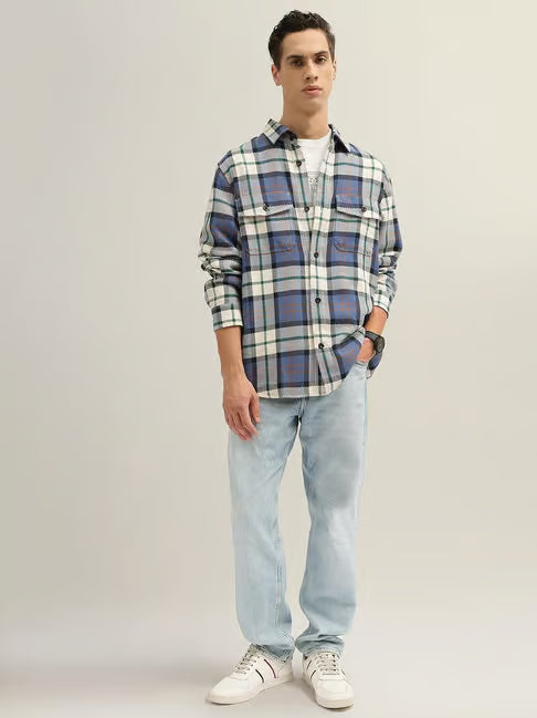 GANT Plaid Blue Shirt for Men