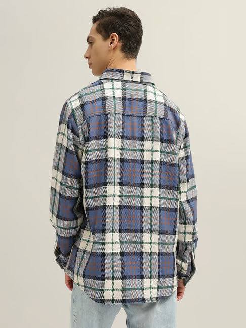 GANT Plaid Blue Shirt for Men