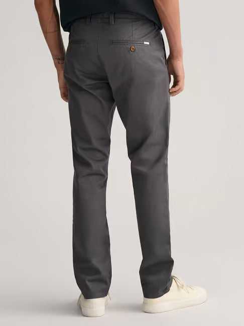 GANT Grey Slim Fit Chino Pants