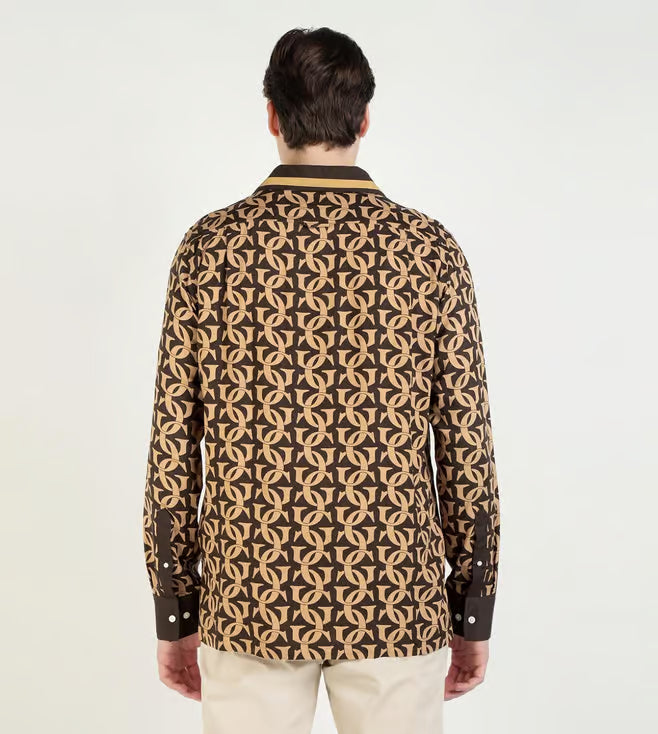 GANT Brown–Beige Men’s Shirt