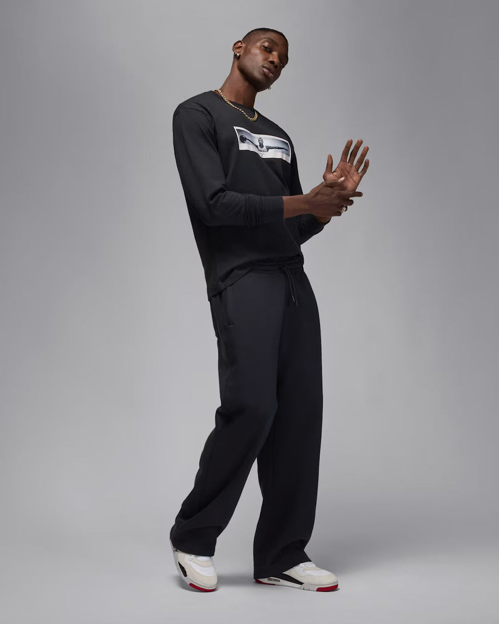 Jordan Brand Photo Long Sleeve Tee – Black