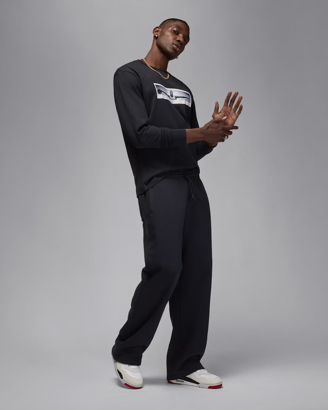 Jordan Brand Photo Long Sleeve Tee – Black