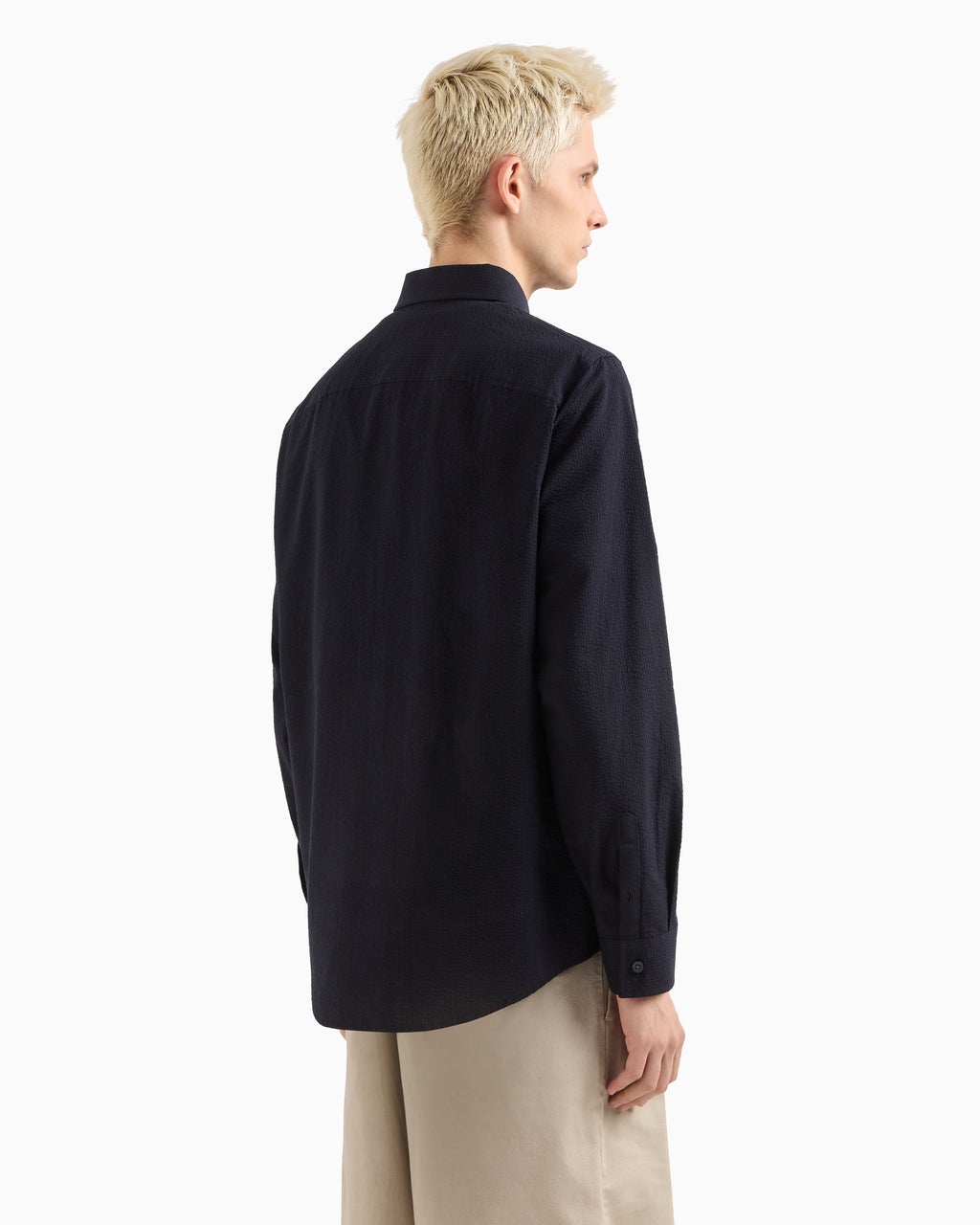 Armani Exchange men’s black+white shirt