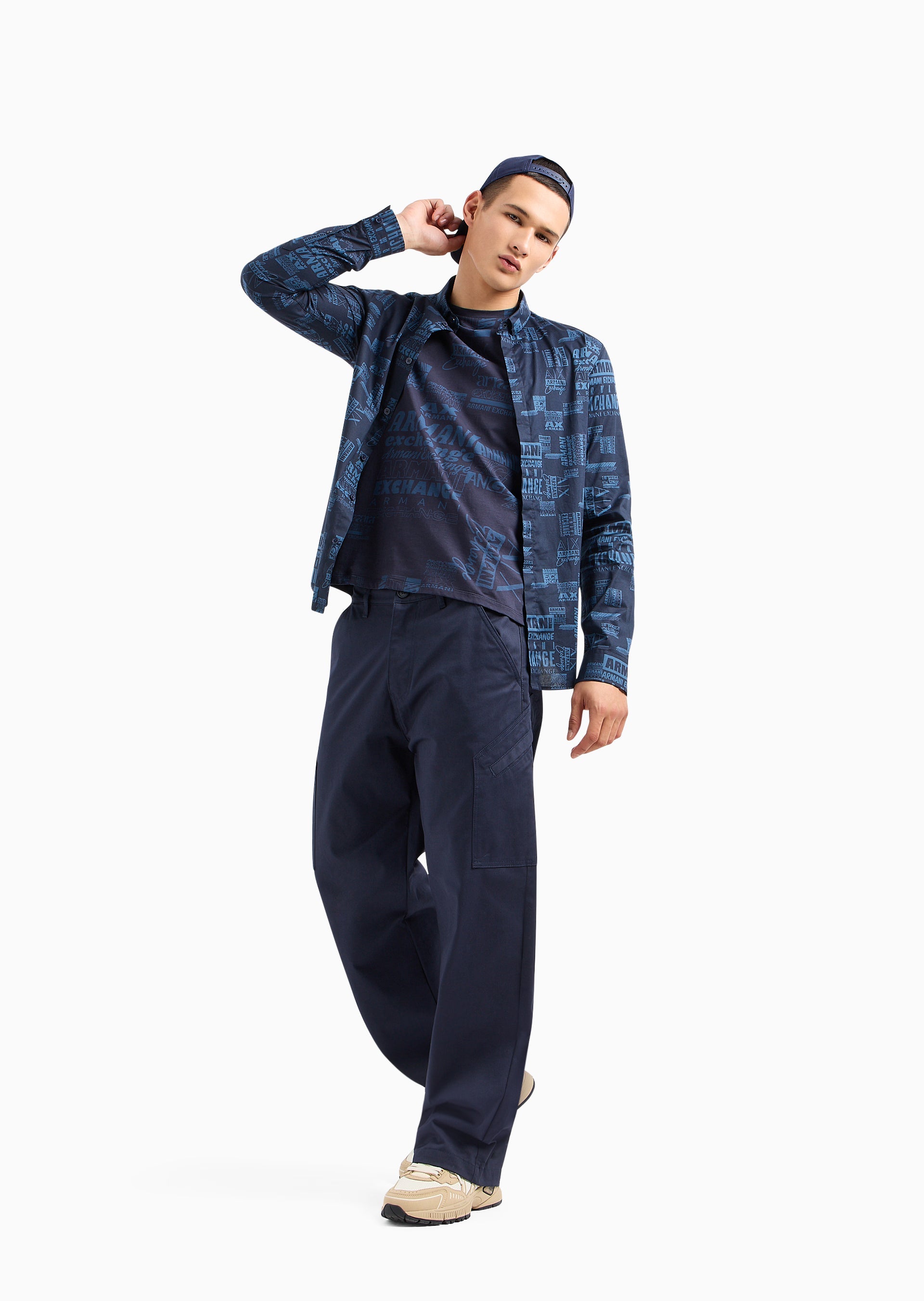 Armani Exchange Slim Fit Full-sl shirt